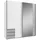 Schwebetürenschrank Emden 180 x 198 x 64 cm Weiß/Grau