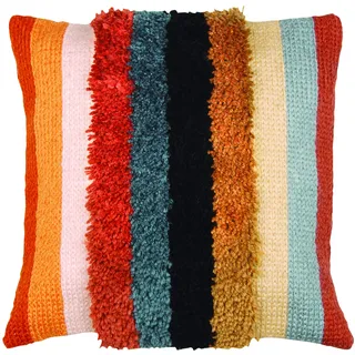 Vervaco PN-0175564 Kissen: Streifen Boho, 0, ca. 40 x 40 cm/ 16" x 16"