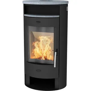 Fireplace Jakarta Kaminofen Speckstein Schwarz 6 kW
