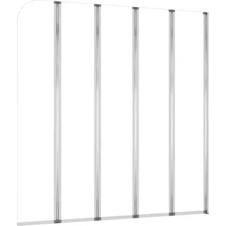 vidaXL Duschabtrennung 120x140 cm Hartglas Transparent