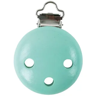 Rayher 62583408 Holz Clip FSC 100%, 37mm ø, mintgrün