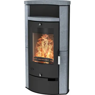 Fireplace Hamburg Kaminofen Speckstein Schwarz 6 kW