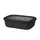 Frischhaltedose rechteckig schwarz 1,0 l