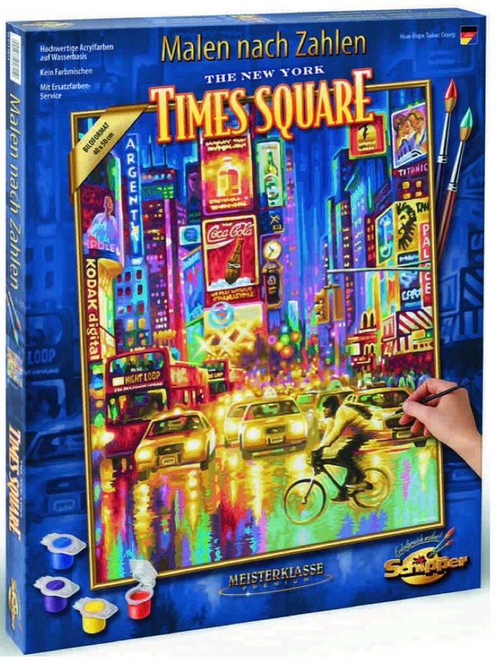 Bild von Arts & Crafts Malen nach Zahlen New York City Times Square bei Nacht (609130815)