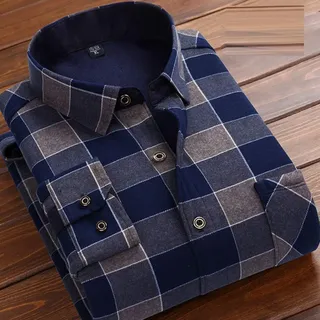 FANGDADAN Dickes Warmes Hemd - Bequemer Winter Verdickt Plus Fleece Herrenhemd Lässige Mo