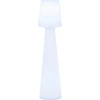 Newgarden AUßENSTEHLEUCHTE , Weiß, Transparent , Kunststoff , 110 cm , LED-Leuchtmittel austauschbar , Lampen & Leuchten, Außenbeleuchtung, Außenleuchten