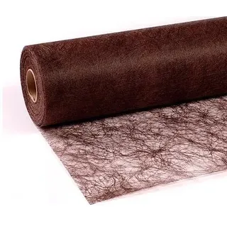 Artist Unknown 25 m x 30 cm Sizoflor® Vlies Original Tischband Tischläufer Schokobraun braun Dunkelbraun für Hochzeit, Weihnachten