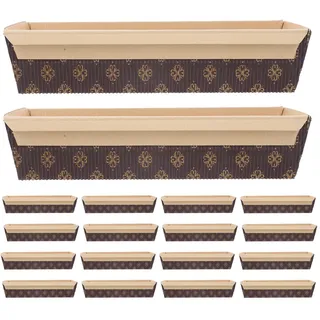 PRETYZOOM 20 Stück Papier-kastenformen zum Backen, Einweg-papier-brot- Und Kuchenformen zum Selbstbacken, Verschenken