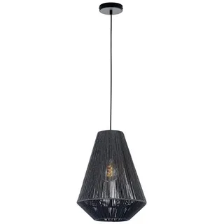 Hell Hängeleuchte Schwarz, Papier, 120 cm, Lampen , Leuchten, Innenbeleuchtung, Hängelampen