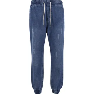 Urban Classics Herren Jeanshose Jogg Denim, lässige Herren Jeans Jogginghose, Tapered Design, Slim Fit
