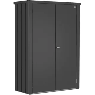 Biohort Terrassenschrank Romeo 181 cm x 132 cm x 57 cm Dunkelgrau-Metallic