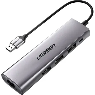 UGREEN Cm266 Hub Adapter 5in1 Usb - Szary - Grau