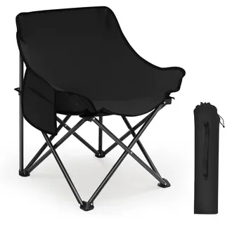 sunula Campingstuhl Faltbar Schwarz