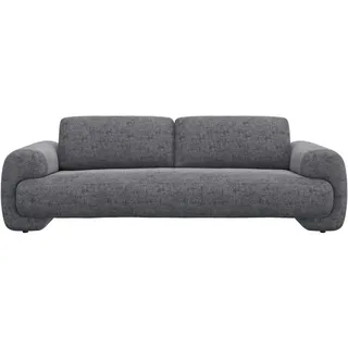 FLEXLUX 3-Sitzer »Molino Designsofa, Polstersofa, Einzelsofa, Couch« Kaltschaum & Stahl-Wellen für erstklassigen Sitzkomfort, Füsse Schwarz, grau