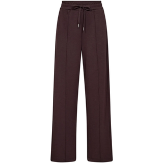 Schlupfhose SOYACONCEPT "SC-BANU 265", Damen, Gr. XL, N-Gr, braun (chocolate plum), Jersey, Obermaterial: 48% Modal, 48% Polyester, 4% Elasthan, unifarben, lang, Hosen Schlupfhose, Viskosemischung