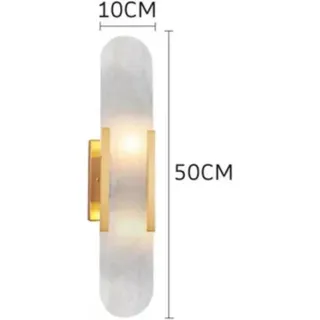 Wandleuchte, modernes Marmor-Design, nach oben gerichtete Beleuchtung, 50cm gold, Dreifarbige Licht