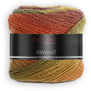 Pro Lana/theofeel Lana Diamant Farbe 89, Wolle mit Farbverlauf, 1 Knäuel = 1 Schal, 150g, 525m, 278487