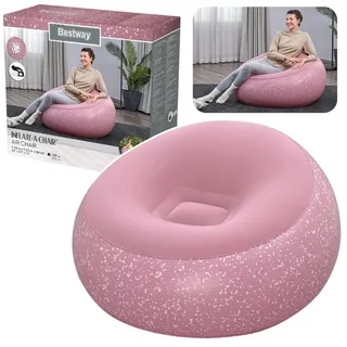 Bestway® Inflate-A-ChairTM Luftsessel Graffiti 112 x 112 x 66 cm - Rosa
