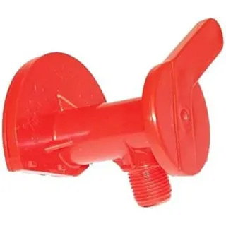Rolly Toys Ablaufhahn für Güllefässer (Auslaufhahn für Güllefass, rot, Zubehör für Rolly Toys Güllefass) 37512100020