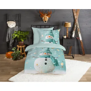 good morning Kinderbettwäsche »Pierre« 2 Stk. tlg. Flanell Biber, 135x200, Warm, Reißverschluss, Wende, Kind, winter