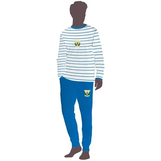 Cd Leganes Langarm-pyjama - White / Blue - XL