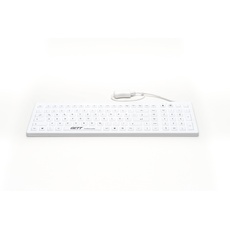 Bild CleanType Prime Pro Plus weiß, USB, DE (TKG-110-GCQ-PR-KGEH-WHITE-IP68-MAG-BACKL-USB-DE)