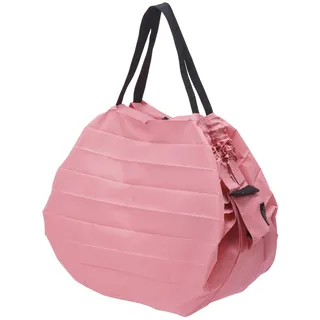 Marna Shupatto Japanische Einkaufstasche, kompakt, faltbar, Größe M – MOMO (Pfirsich), Rosa, 32 x 32 cm, zeitgenössisch, Rosa, 32 x 32 cm, Zeitgenössisch