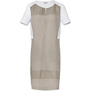 Kleid aus 100% Leinen Riani beige