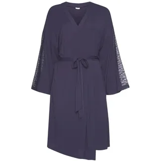 LASCANA Damen Kimono nachtblau Gr.32/34