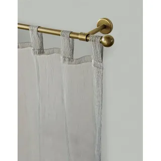 GARESA Gardinenstange BOLTI, Ø 16 mm, 1-läufig, Wunschmaßlänge, mit Bohren, verschraubt, Metall, Vorhanggarnitur, verlängerbar, Wandmontage, ohne Ringe goldfarben Ø 16 mm x 180 cm