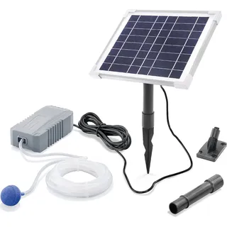 esotec Solar Teichbelüfter-Set 6/130 mit LiFePO4 Akku-Speicher Luftpumpe 101848