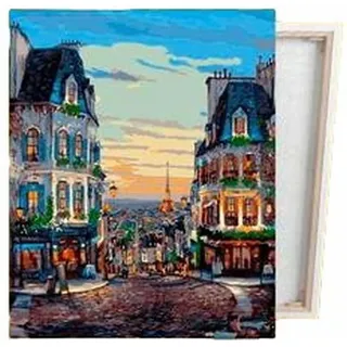 Malen nach Zahlen Set Alex Bog Quartier Montmatre Paris 40 x 50 cm