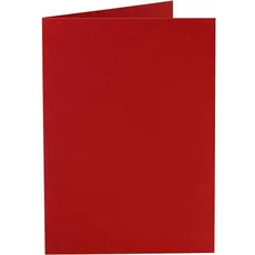 Creativ Company, Grusskarte + Briefpapier, Karten 220 g/m2 rot (10 Stk.)