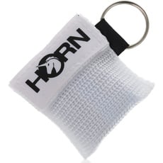 Horn Medical Notfall-Beatmungstuch im Schlüsselanhänger, Horn-Key, Weiß