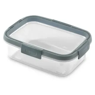 CURVER SMART FRESH ECO Frischhaltedose, transparent, Frischhaltebox aus 100% recyceltem Polypropylen, für umweltfreundliche Lagerung, Volumen: 1 Liter