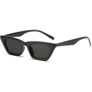 Dollger Blaulichtfilter Brille Für Männer und Frauen, Vintage Stil Cat Eye Sonnenbrille mit UV400 Schutz, Leicht & Robust aus Acetat, Blendschutz für Digital Augenentspannung Schwarz