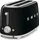 50's Style Toaster Schwarz