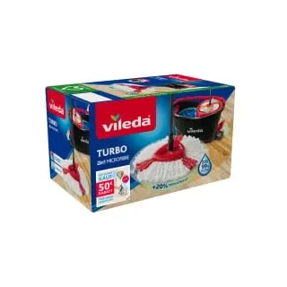 Vileda Bodenwischer Turbo Easy Wring & Clean Schwarz 1 St.