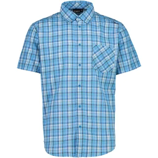 CMP Shirt kariert Sky/Bianco/Regata 46