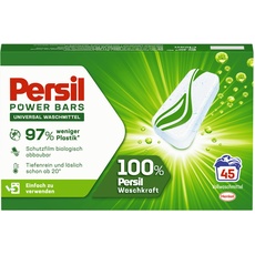 Persil Power Bars Universal Waschmittel (45 Waschladungen), vordosiertes Vollwaschmittel in nachhaltiger Verpackung
