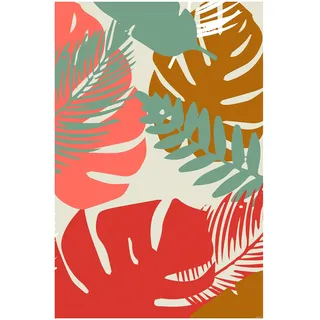 KOMAR Winter Tropics Black Panther Plants - Größe: 50 x 70 cm - Poster, Kunstdruck, Dekoration, Wohnzimmer, Schlafzimmer, Marvel