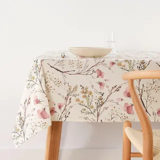 Belum 0120-342 Tischdecke, schmutzabweisend, Größe 100 x 140 cm, extra weich, Mehrfarbig, 100% Made in Spain, Stoff aus 100% Bio-Baumwolle, Bunt