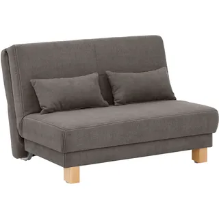 Home Affaire Schlafsofa Chenille 2-Sitzer Khaki