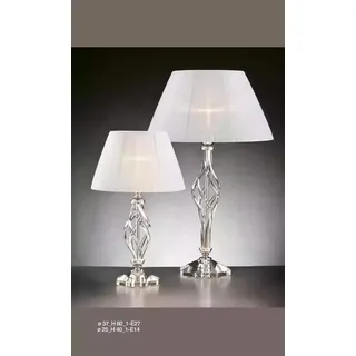 Tischleuchte Antik Stil Tisch Lampe Kristall Leuchte Lampen  Kronleuchte - Weiß