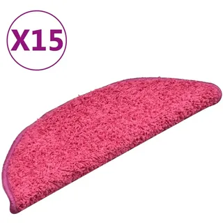 Stufenmatten 15 Stk. 56x17x3 cm Rosa Halbrund - Rosa