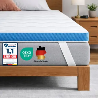 Komfortec Gel Topper 180 x 200 cm weiß