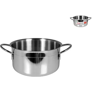Kasserolle Home Edelstahl Ecopoint 2 Griffe CM 18