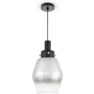 Paco Home DORA 1-flg. Ø 14 cm schwarz Metall