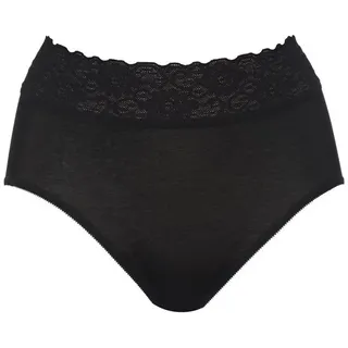 CALIDA Iconics Midi Slip Damen, aus 100% Baumwolle, mit Spitze - 40-42