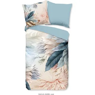 Duvet cover Good Morning 135x200 + 1* 80x80 cm - feathers and leaves - Bunt